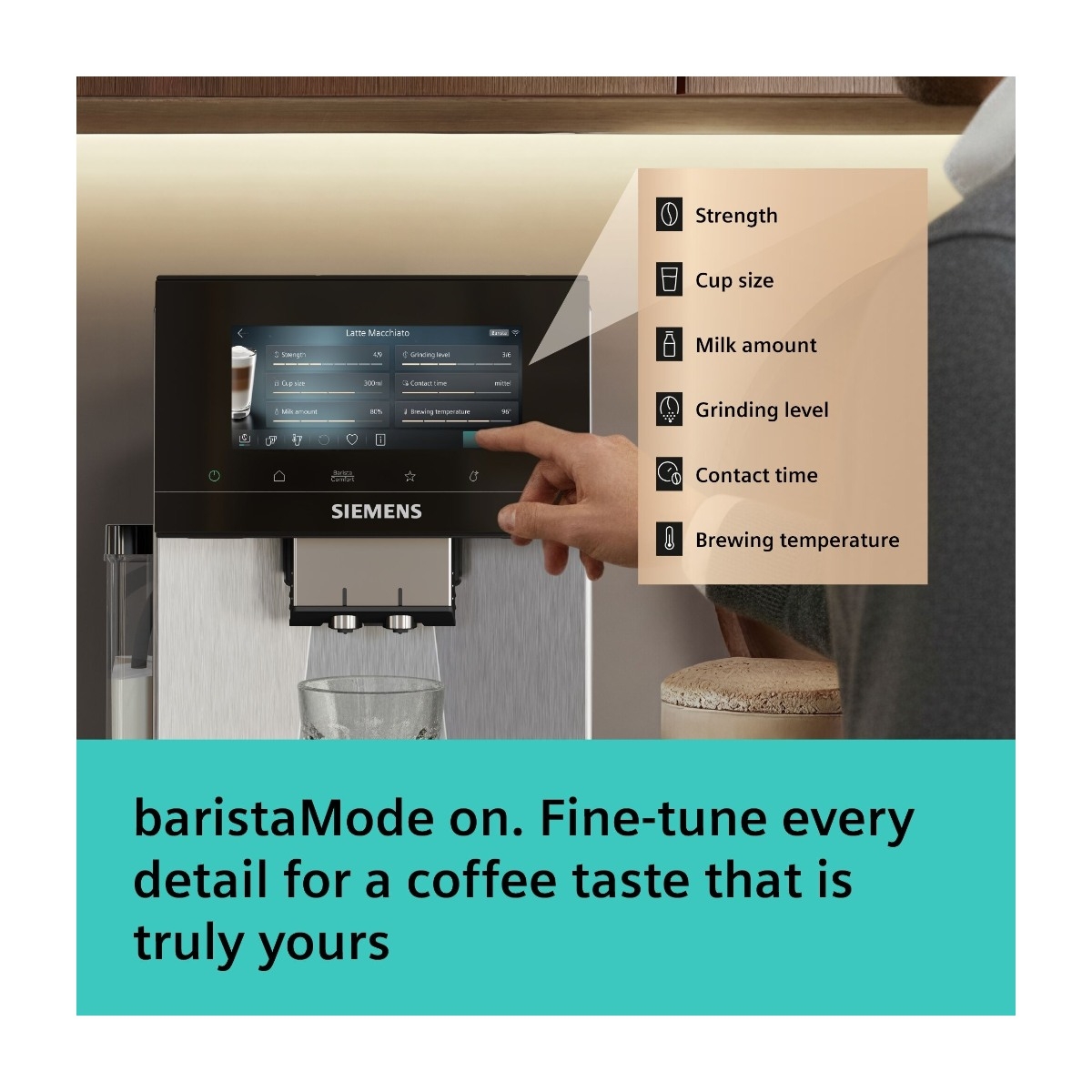 Siemens EQ900 iAroma TQ927E03 kaffemaskine billede 2