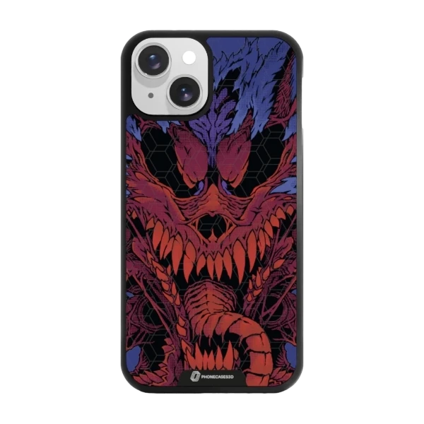 Phonecases3D iPhone 14 Urban Pixel -3D suojakuori, musta