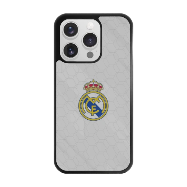 Phonecases3D iPhone 15 Pro Real Madrid -3D suojakuori, musta