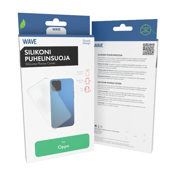 Wave OPPO A60/A40/A40m silikonikuori, läpinäkyvä