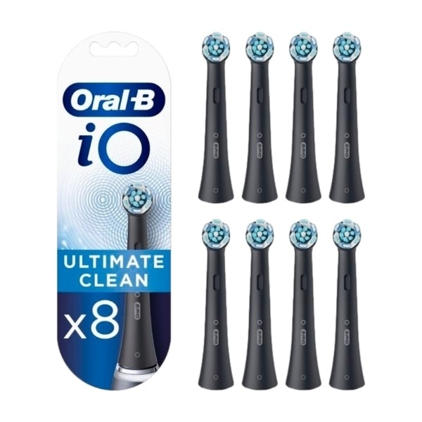 Oral-B iO Ultimate Clean børstehoder 8 stk, svart