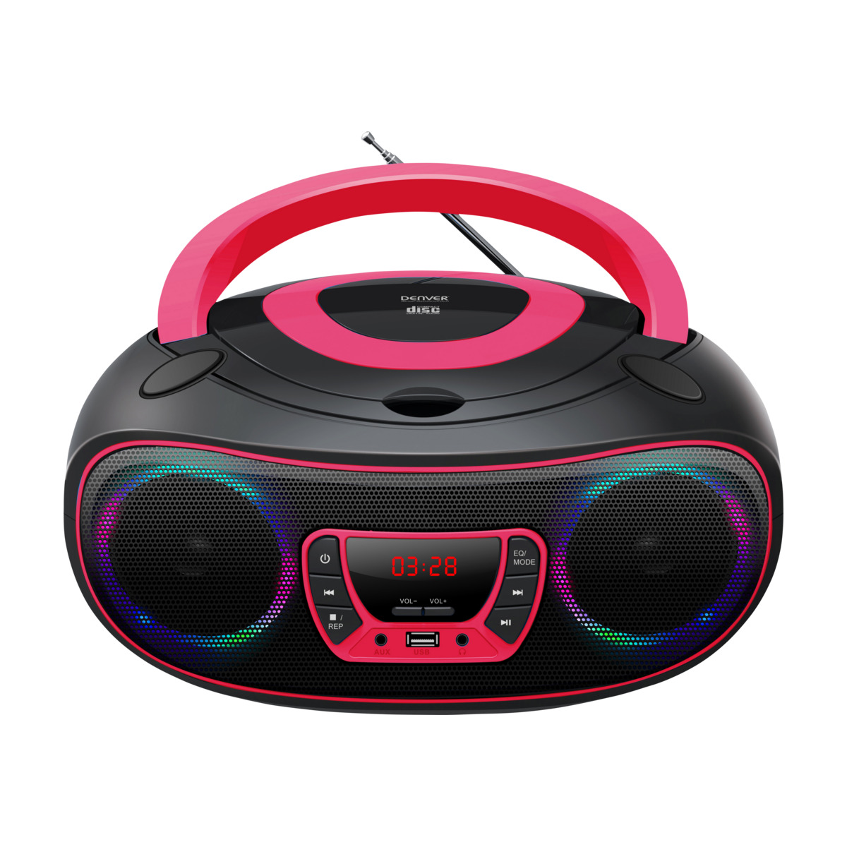 DENVER TCL-212BT KANNETTAVA BOOMBOX PINKKI 