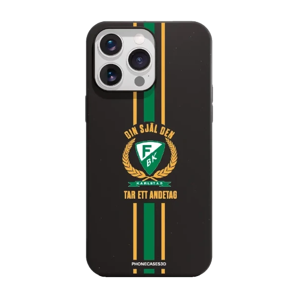 Phonecases3D iPhone 16 Pro Max Färjestad BK kompostoituva suojakuori, musta