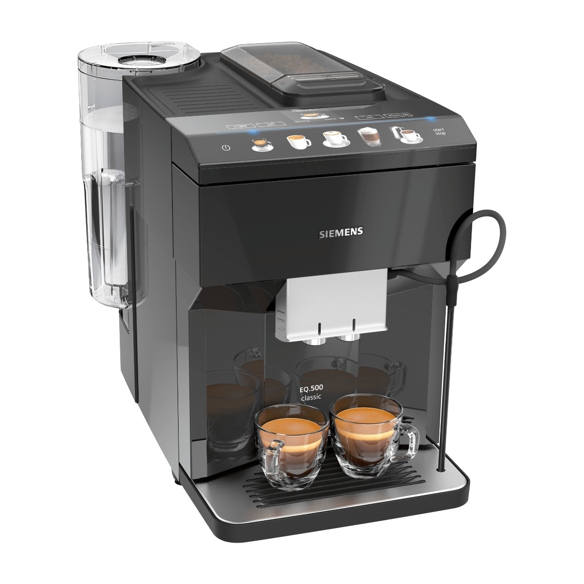 Siemens TP503R09 EQ.500 classic piano sort Espressomaskine billede 3