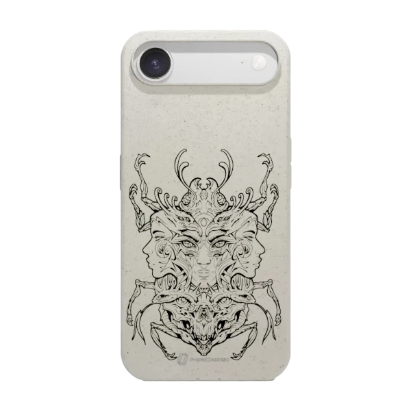 Phonecases3D iPhone Air Urban Pixel kompostoituva suojakuori, valkoinen