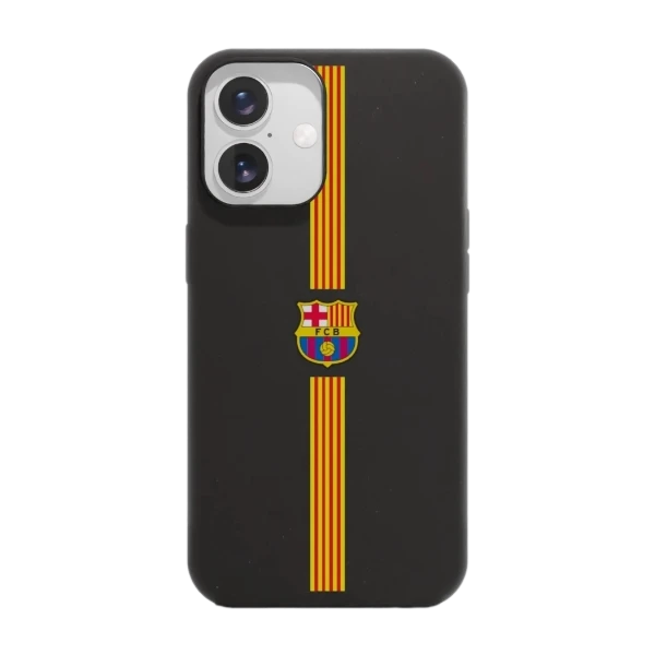 Phonecases3D iPhone 16 FC Barcelona kompostoituva suojakuori, musta