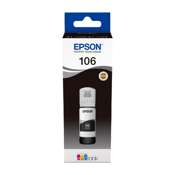 Epson T106 EcoTank blekkflaske fotosort