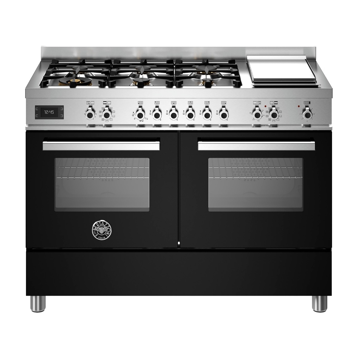Bertazzoni Professional Series PRO126G2ENET gaskomfur, nero