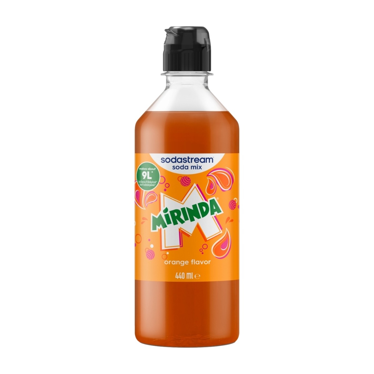 SodaStream Mirinda smakssirup, 440 ml