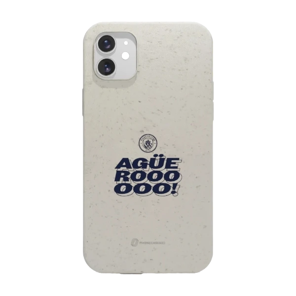 Phonecases3D iPhone 11 Man City kompostoituva suojakuori, valkoinen
