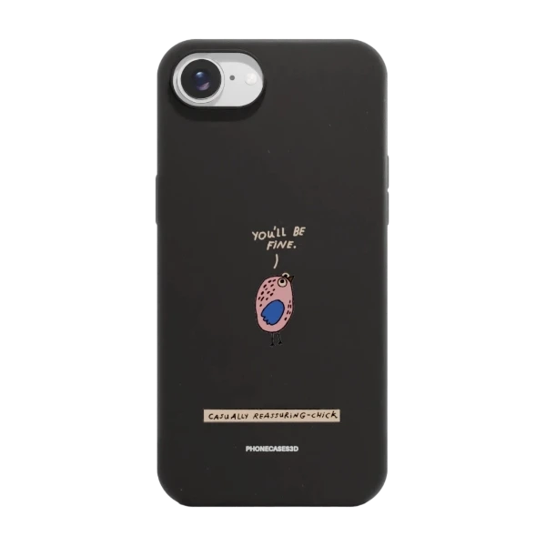 Phonecases3D iPhone 17e/16e Maja Säfström kompostoituva suojakuori, musta