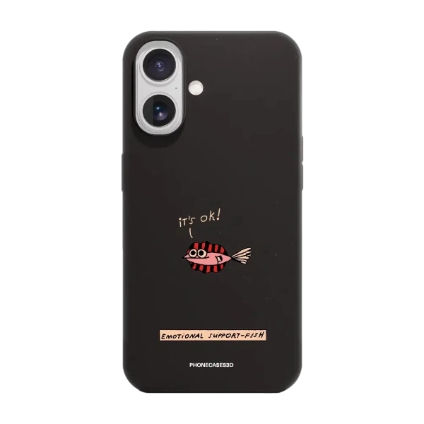 Phonecases3D iPhone 17 Maja Säfström kompostoituva suojakuori, musta