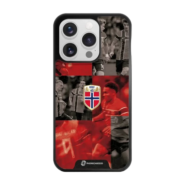 Phonecases3D iPhone 15 Pro Norges Fotballforbund -3D suojakuori