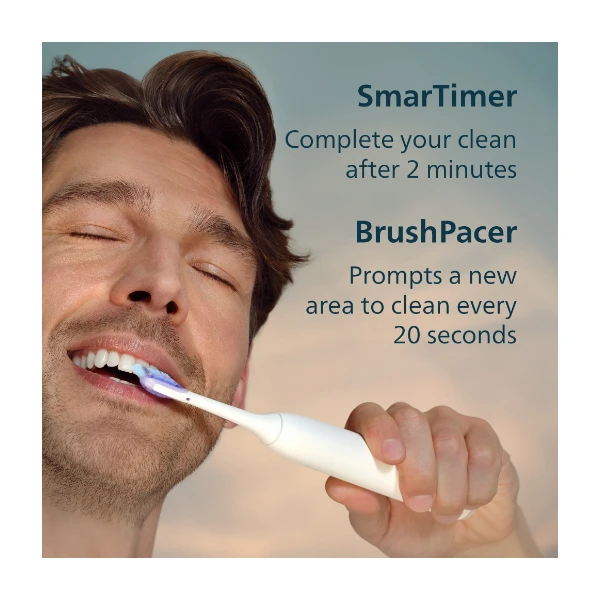Philips Sonicare 7100 Sonic Electric Toothbrush With App, 4 Brushing Modes And 3 Intensity Levels, Pressure Alert, EasyStart, SmarTimer And BrushPacer, Pack Of 2, HX7429/03 - View #3