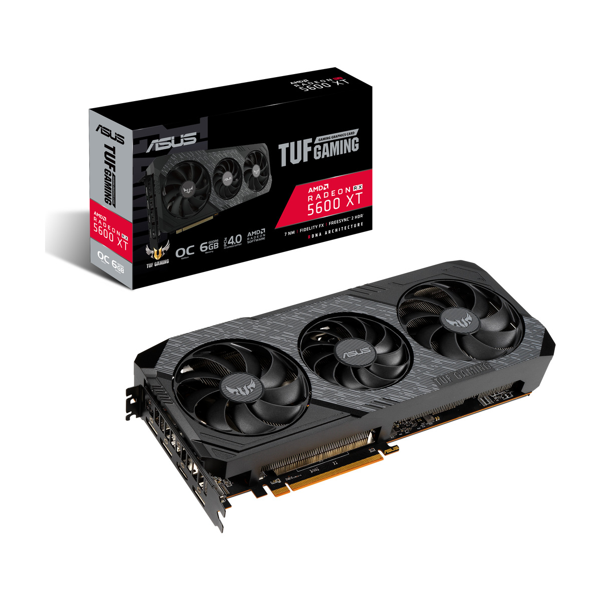 Asus Tuf X3 Radeon Rx 5600 Xt 6gb Evo Oc Grafikkort Power Dk