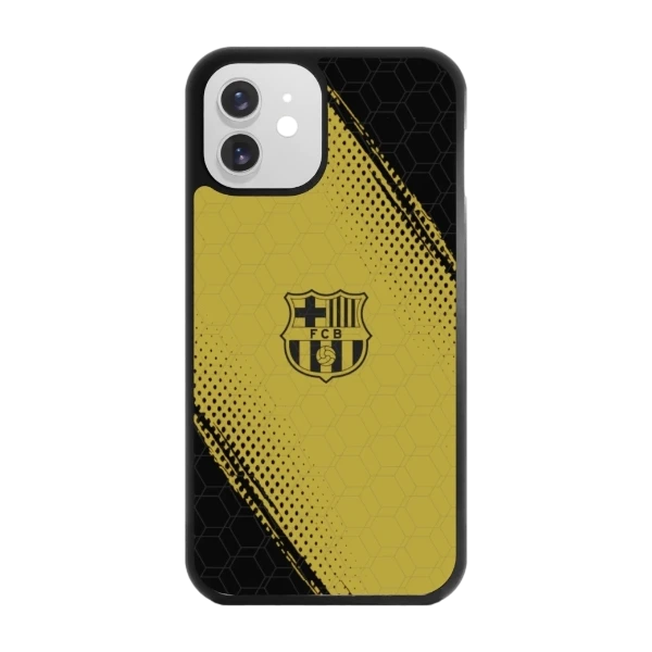 Phonecases3D iPhone 12 FC Barcelona -3D suojakuori, musta