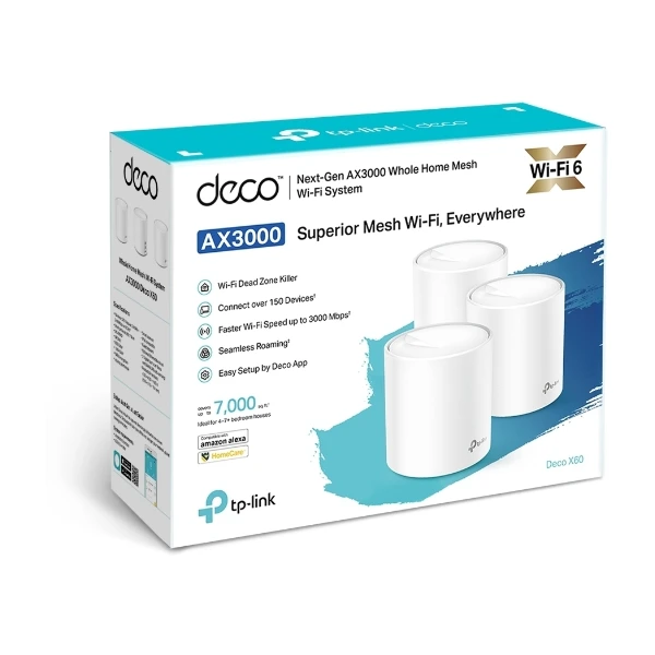 TP-Link Deco X60 AX5400 V3.6 mesh-system (3-pak) - POWER.dk