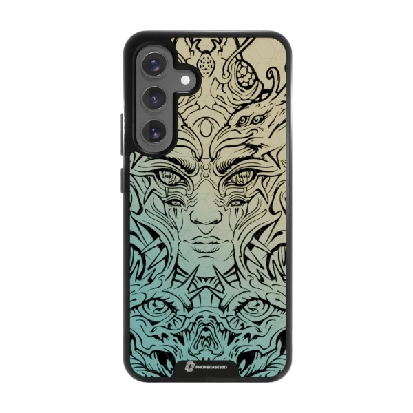 Phonecases3D Samsung Galaxy S25+ Urban Pixel -3D suojakuori, musta