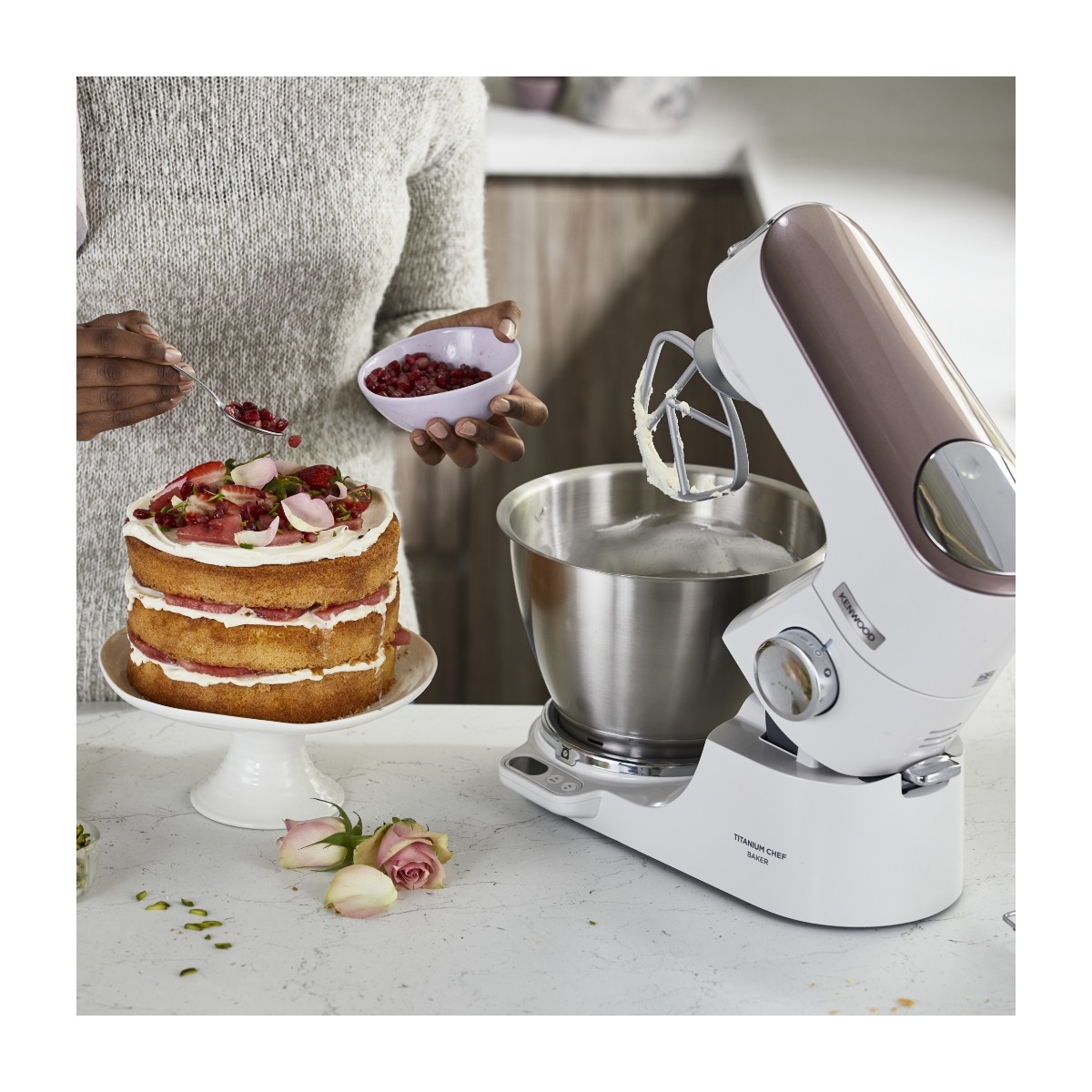Kenwood Køkkenmaskine Titanium Chef XL KVL65.001 *DEMO billede 4
