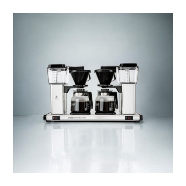 Moccamaster Manual Double kaffemaskine, Silver billede 5