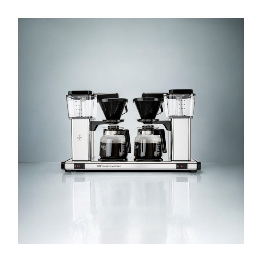 Moccamaster Manual Double kaffemaskine, Silver billede 6
