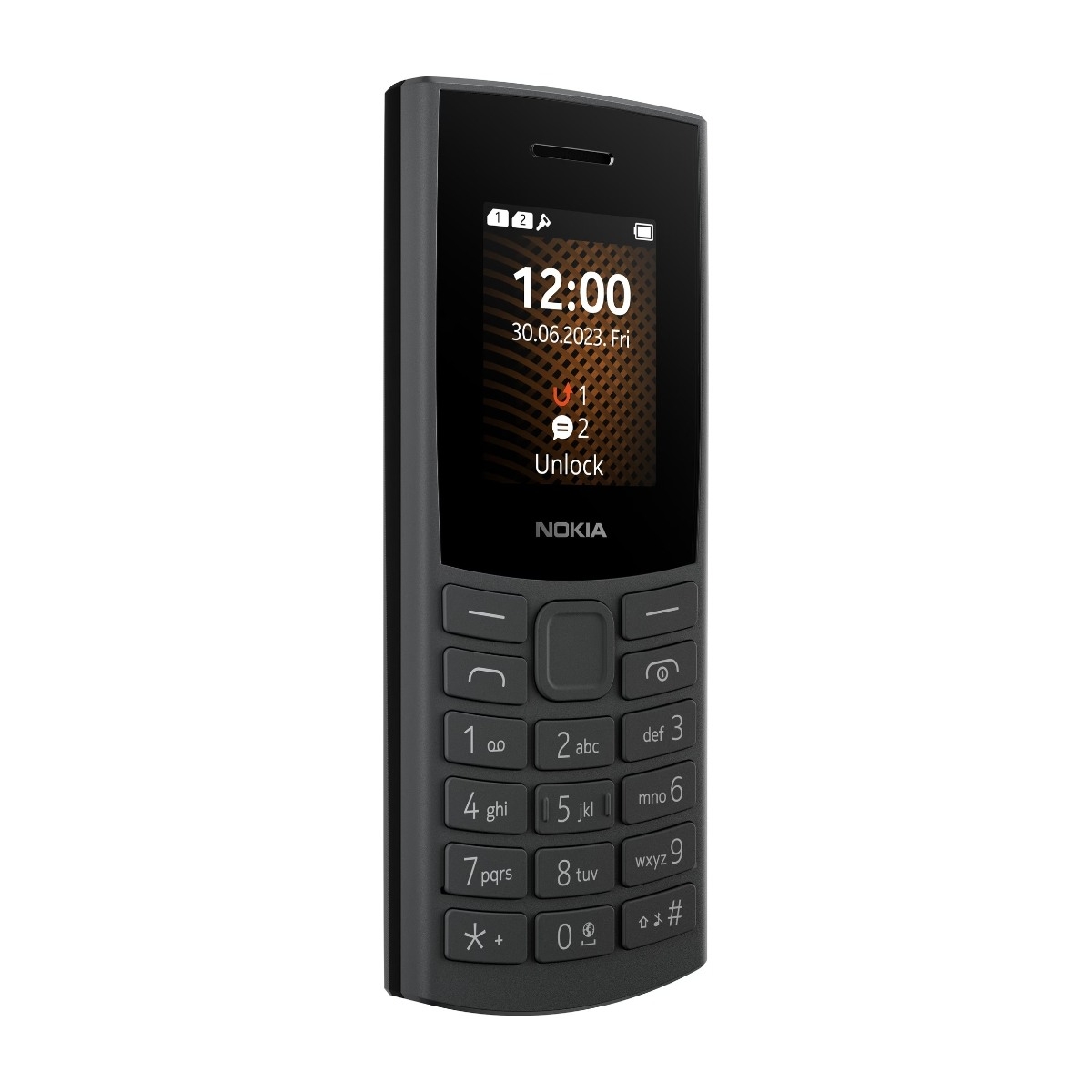 105 4G (2023) - 4G funksjonstelefon - dobbelt-SIM - microSD slot - LCD-display - koksgrå