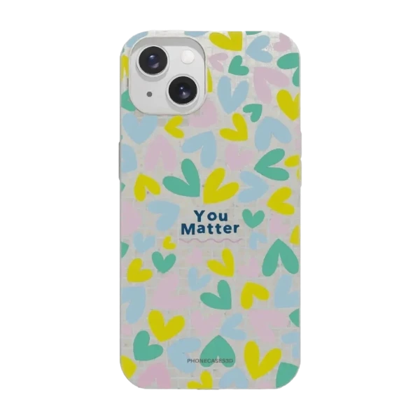 Phonecases3D iPhone 13 Jess Rachel Sharp kompostoituva suojakuori, valkoinen