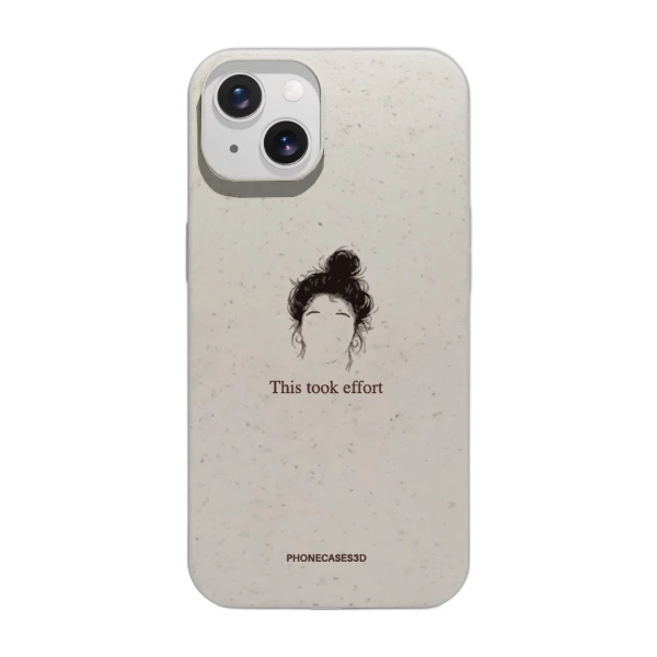 Phonecases3D iPhone 13 Marit Bakkli kompostoituva suojakuori, valkoinen