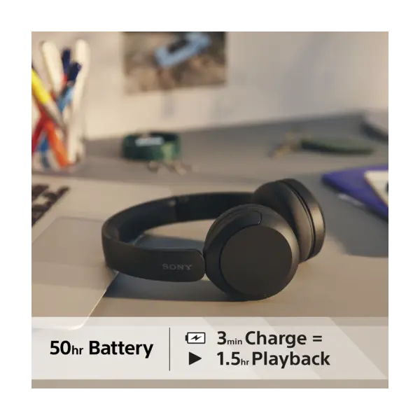 Sony WHCH520 Bluetooth On-Ear Hovedtelefoner (50 timer) Beige