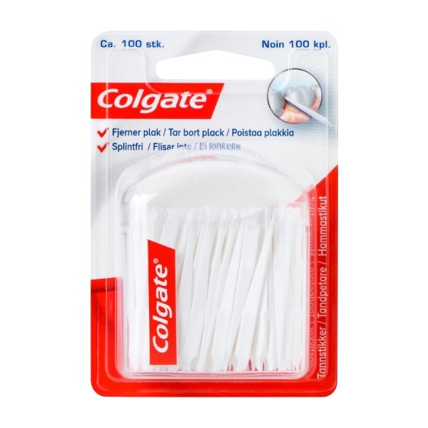 Colgate Tannstikker Plast 100stk