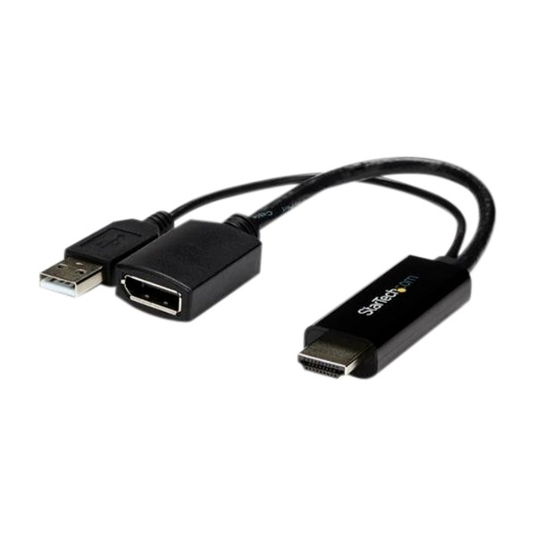 StarTech.com HD2DP Video kabel Kopling, svart
