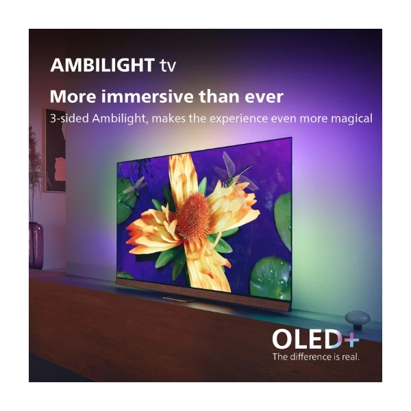 PHILIPS 55" 4K UHD OLED+ ANDROID TV 55OLED907 - Power.dk