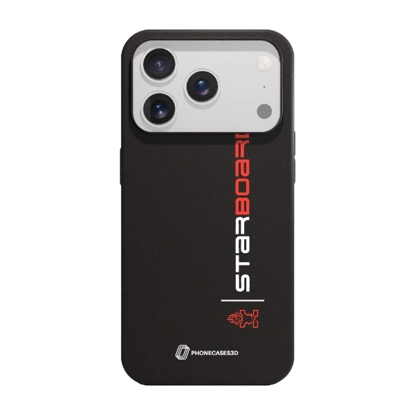 Phonecases3D iPhone 17 Pro Max Starboard kompostoituva suojakuori, musta