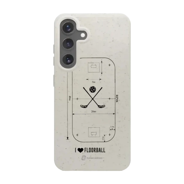 Phonecases3D Samsung Galaxy S25+ Pixbo IBK kompostoituva suojakuori, valkoinen