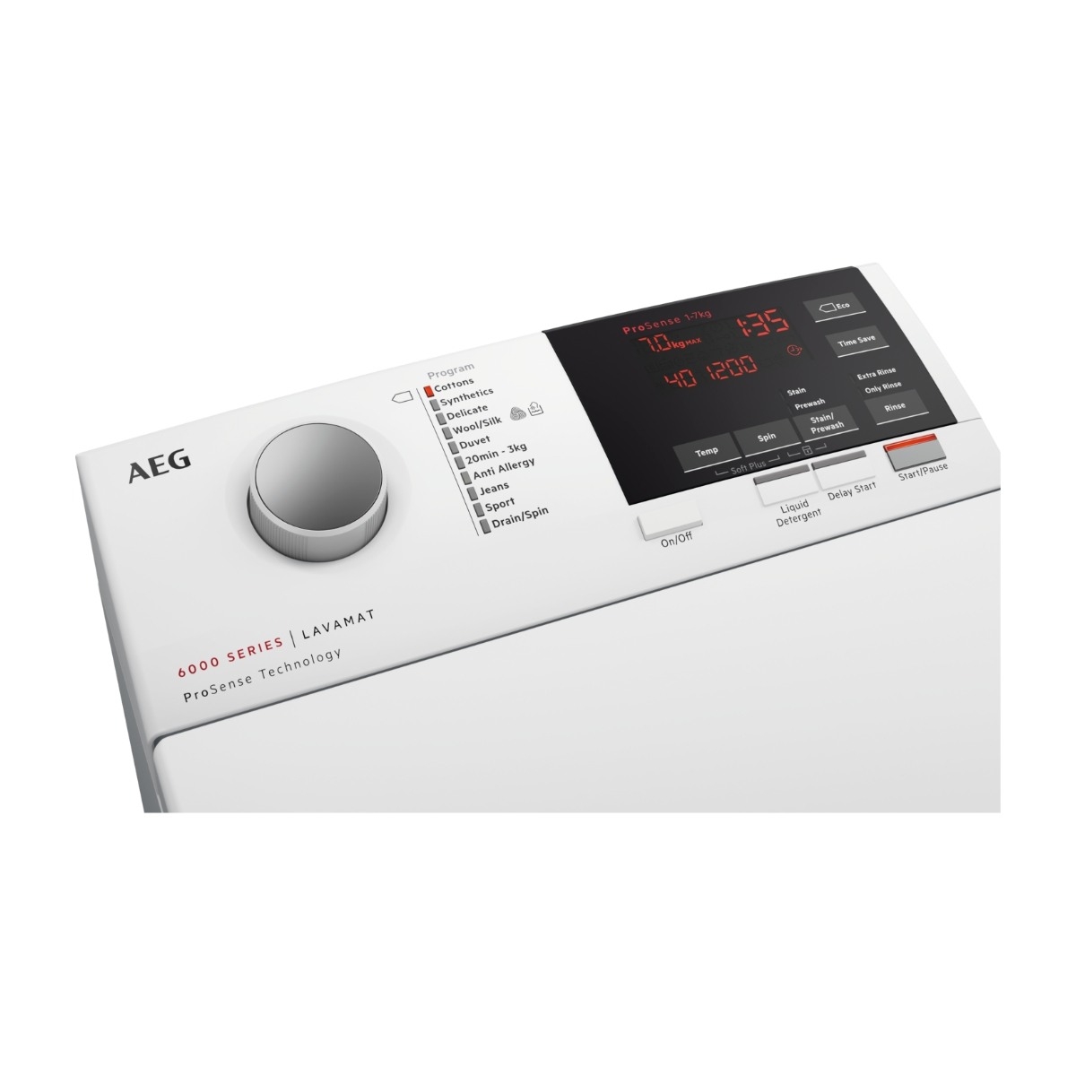 AEG 6000-serien L6TPR721G vaskemaskine billede 3