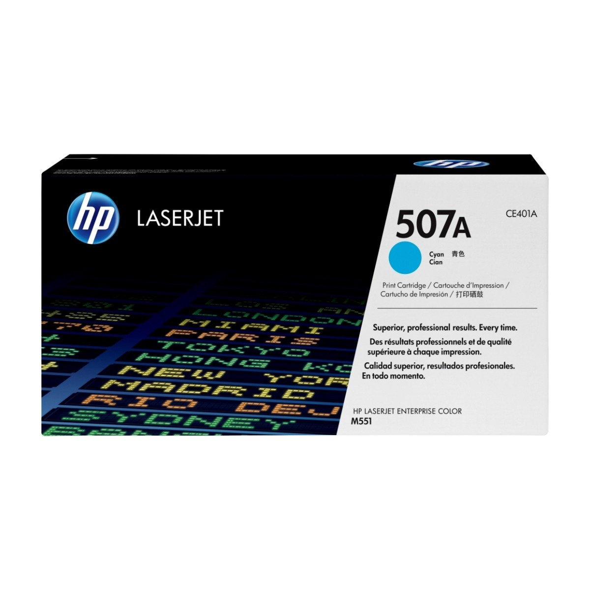 HP 507A 1 Stykker Original, cyan