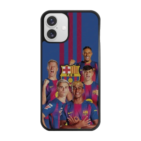 Phonecases3D iPhone 16 Plus FC Barcelona -3D suojakuori, musta
