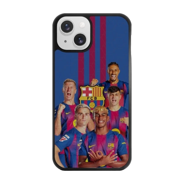 Phonecases3D iPhone 13 FC Barcelona -3D suojakuori, musta