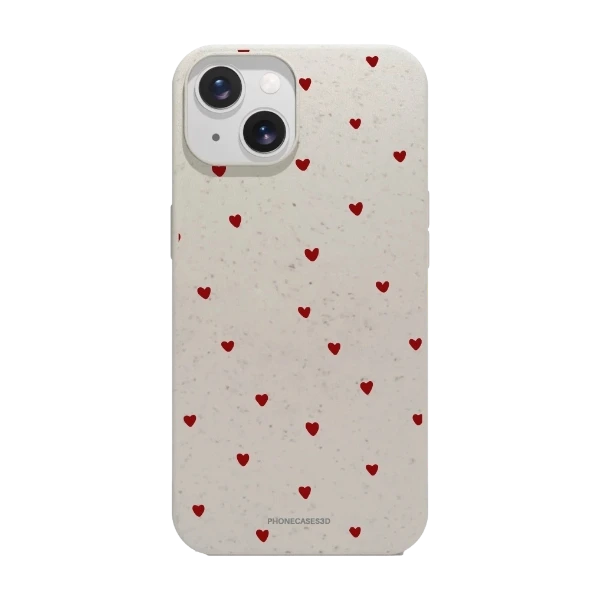 Phonecases3D iPhone 15 Martine Halvorsen kompostoituva suojakuori, valkoinen