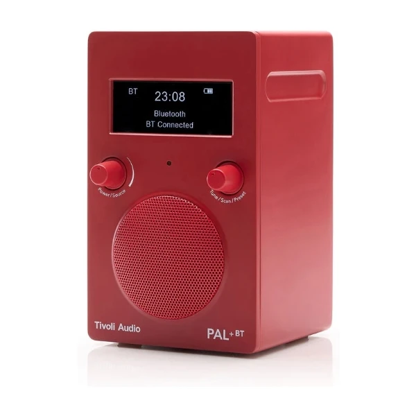 Tivoli Audio PAL+BT DAB+ bærbar radio, rød - Power.no