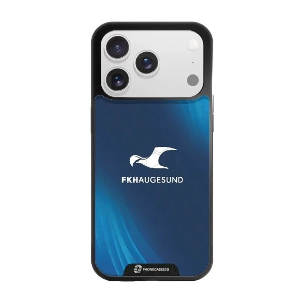 Phonecases3D iPhone 17 Pro FK Haugesund -3D suojakuori, musta