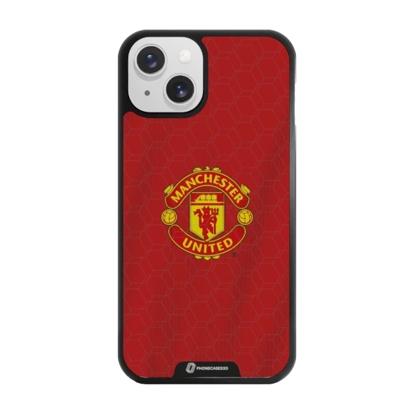 Phonecases3D iPhone 13 Manchester United FC -3D suojakuori, musta