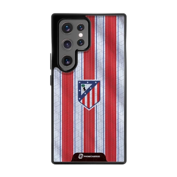 Phonecases3D Samsung Galaxy S25+ Atlético de Madrid -3D suojakuori, musta