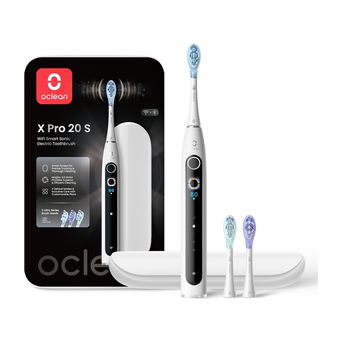 Elektrisk tannbørste Electric Toothbrush X Pro 20 Set White