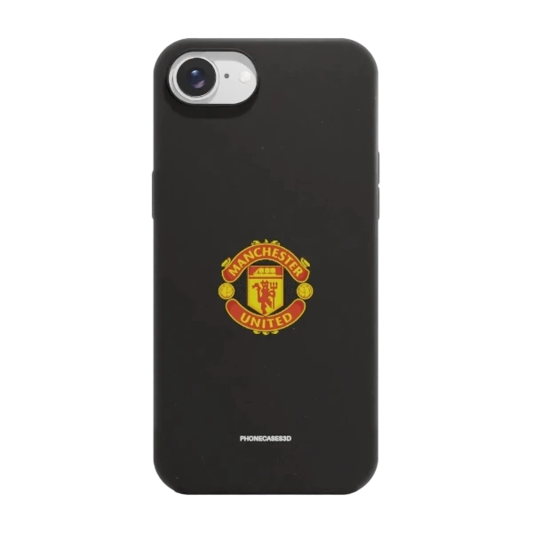 Phonecases3D iPhone 17e/16e Manchester United FC kompostoituva suojakuori, musta