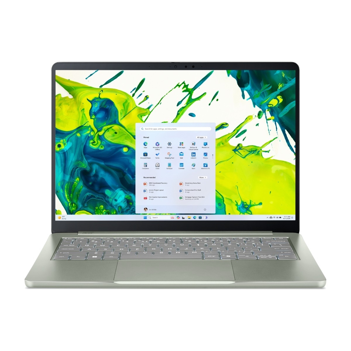 Acer Swift Air 14 SFA14-I31-59BJ 14" bærbar pc, Sage Green