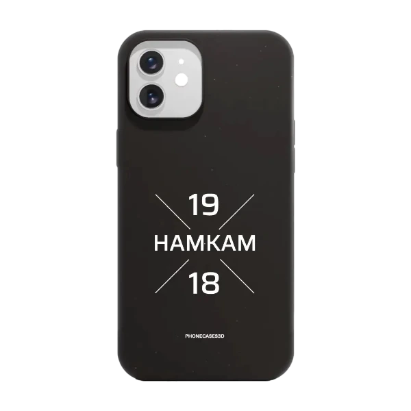 Phonecases3D iPhone 12 HamKam kompostoituva suojakuori, musta