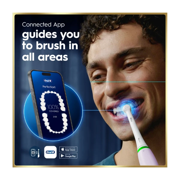 Io9 Timer Oral-B iO9 elektrisk tannbørste, Rose Quartz - Power.no