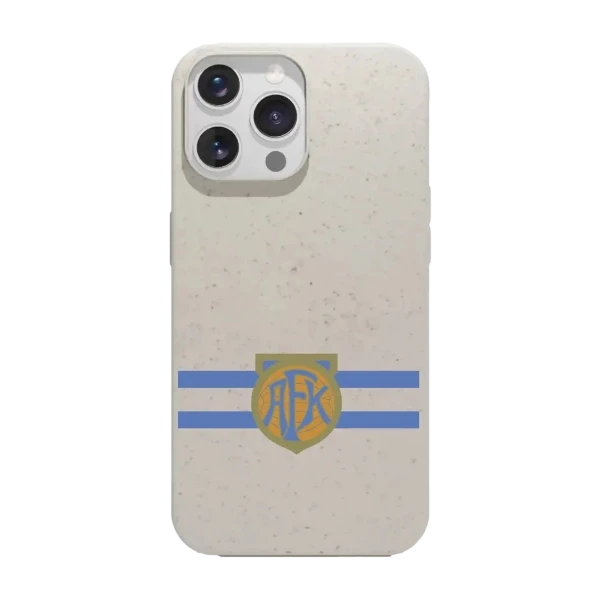 Phonecases3D iPhone 14 Pro Aalesunds FK kompostoituva suojakuori, valkoinen