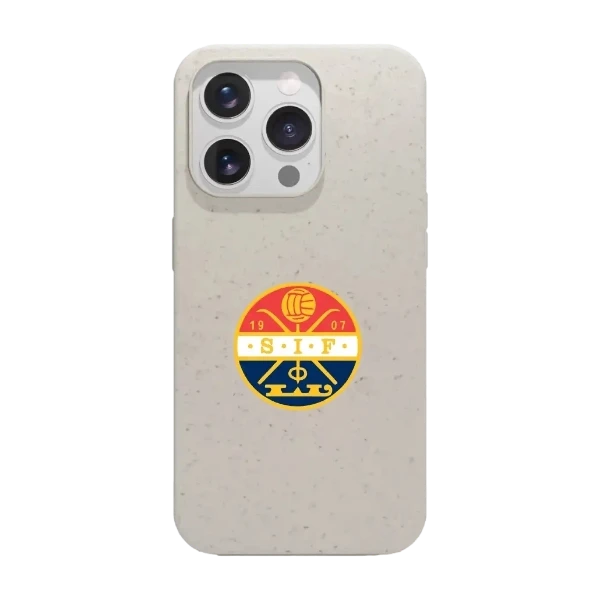 Phonecases3D iPhone 15 Pro Strømsgodset kompostoituva suojakuori, valkoinen
